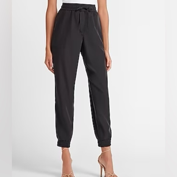 Express Women’s High Waisted Soft Drawstring Jogger Pant, size XS - Picture 1 of 12